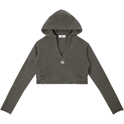 Daughter Of Zion Women's Raw Edge Hooded Pullover