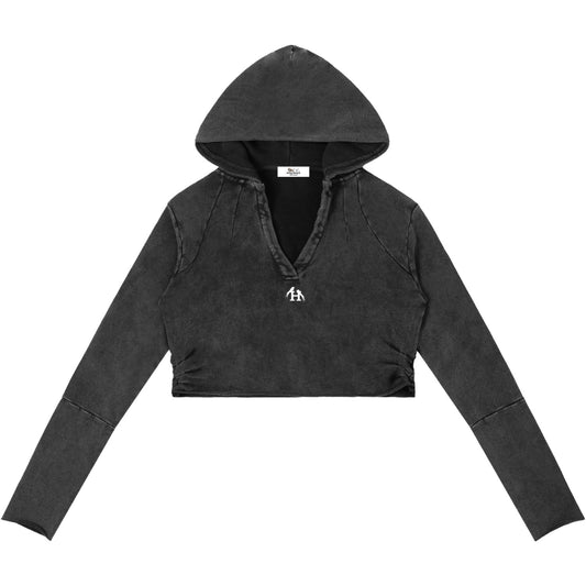 Daughter Of Zion Women's Raw Edge Hooded Pullover