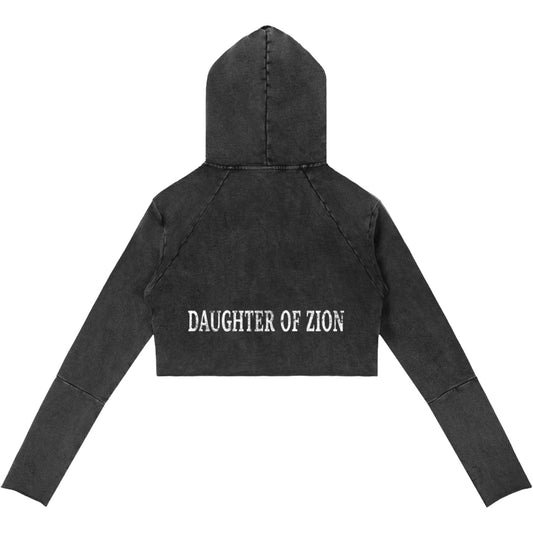Daughter Of Zion Women's Raw Edge Hooded Pullover
