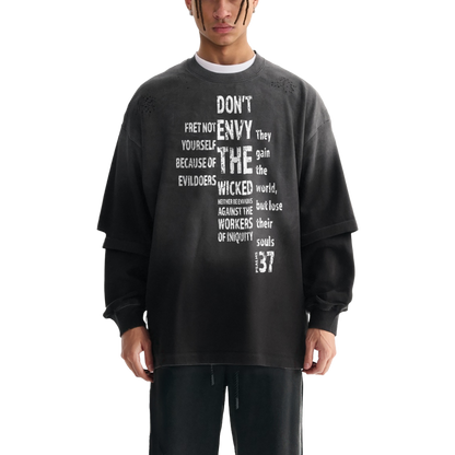 Don't Envy The Wicked Men's Layered-Style T-Shirt