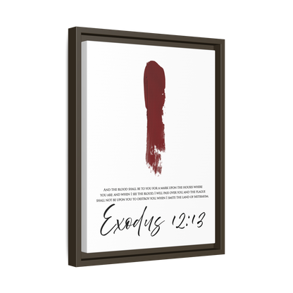 Exodus 12:13 Framed Canvas