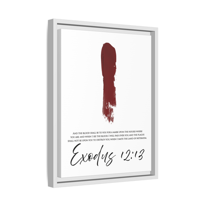 Exodus 12:13 Framed Canvas