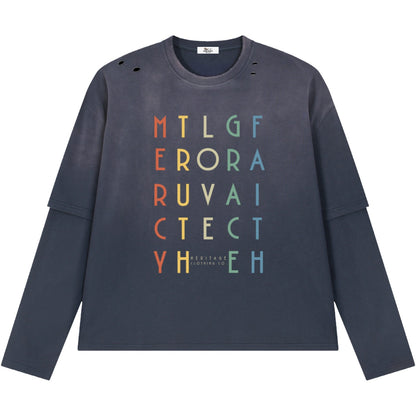 Essential Five Distressed Layered T-Shirt