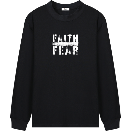 Faith Over Fear Men's Essential Long-Sleeve T-Shirt