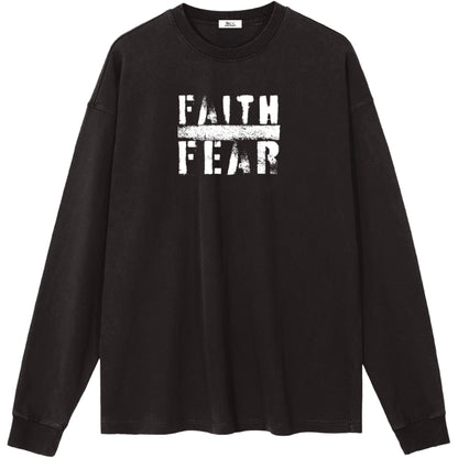 Faith Over Fear Women's Essential Long-Sleeve T-Shirt