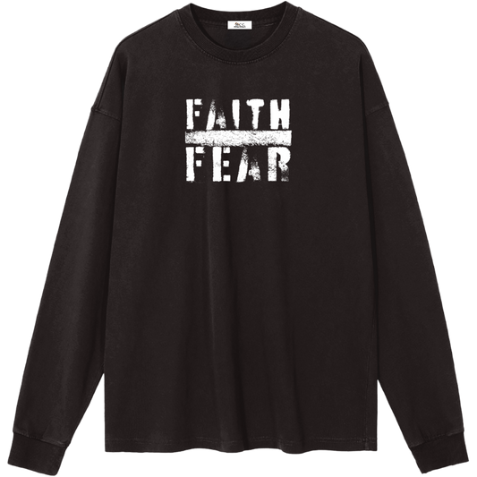 Faith Over Fear Women's Essential Long-Sleeve T-Shirt