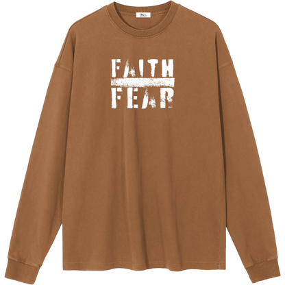 Faith Over Fear Women's Essential Long-Sleeve T-Shirt