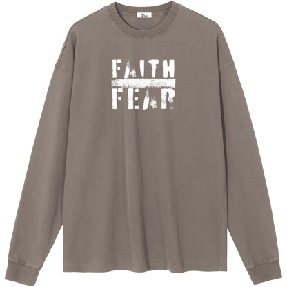 Faith Over Fear Women's Essential Long-Sleeve T-Shirt