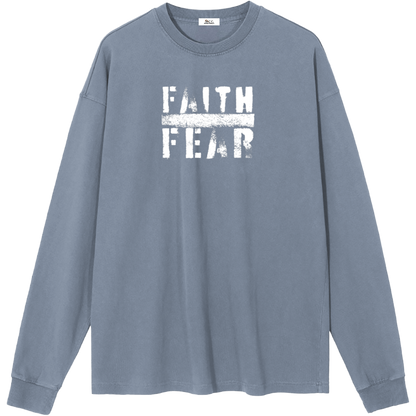 Faith Over Fear Women's Essential Long-Sleeve T-Shirt
