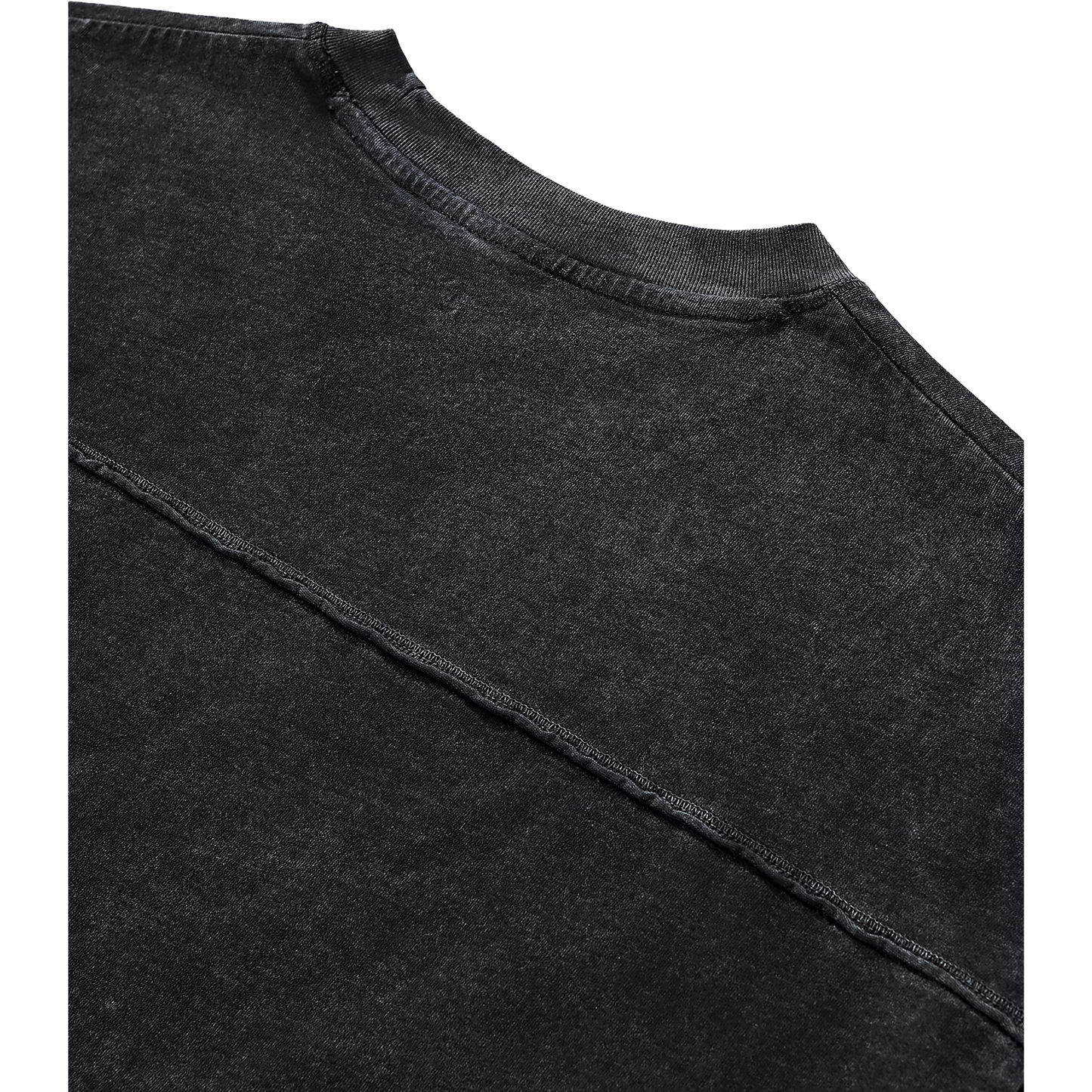 Fearing No Evil Women's Snow Washed Raw Hem Boxy T-Shirt