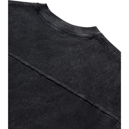 Fearing No Evil Women's Snow Washed Raw Hem Boxy T-Shirt