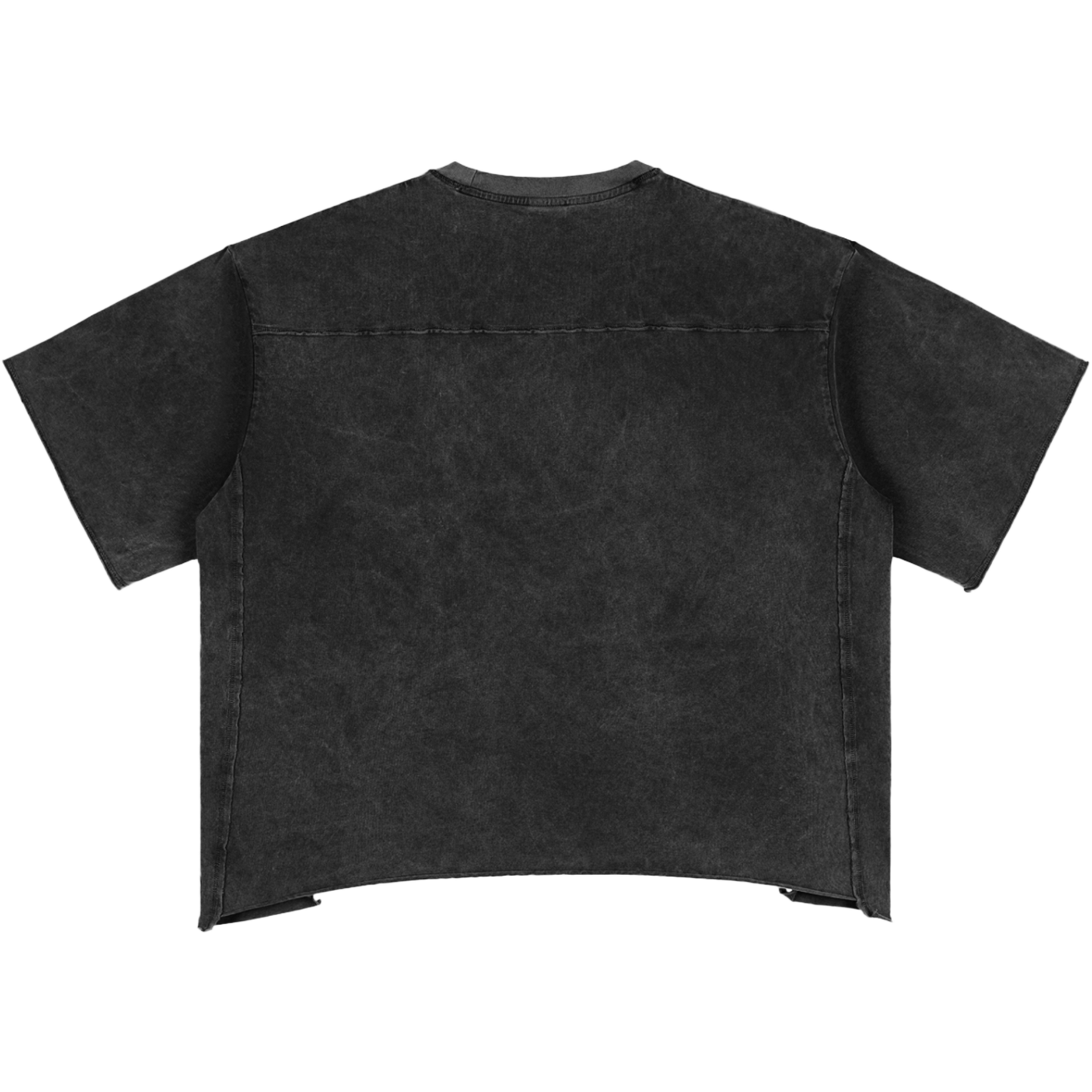 Fearing No Evil Women's Snow Washed Raw Hem Boxy T-Shirt