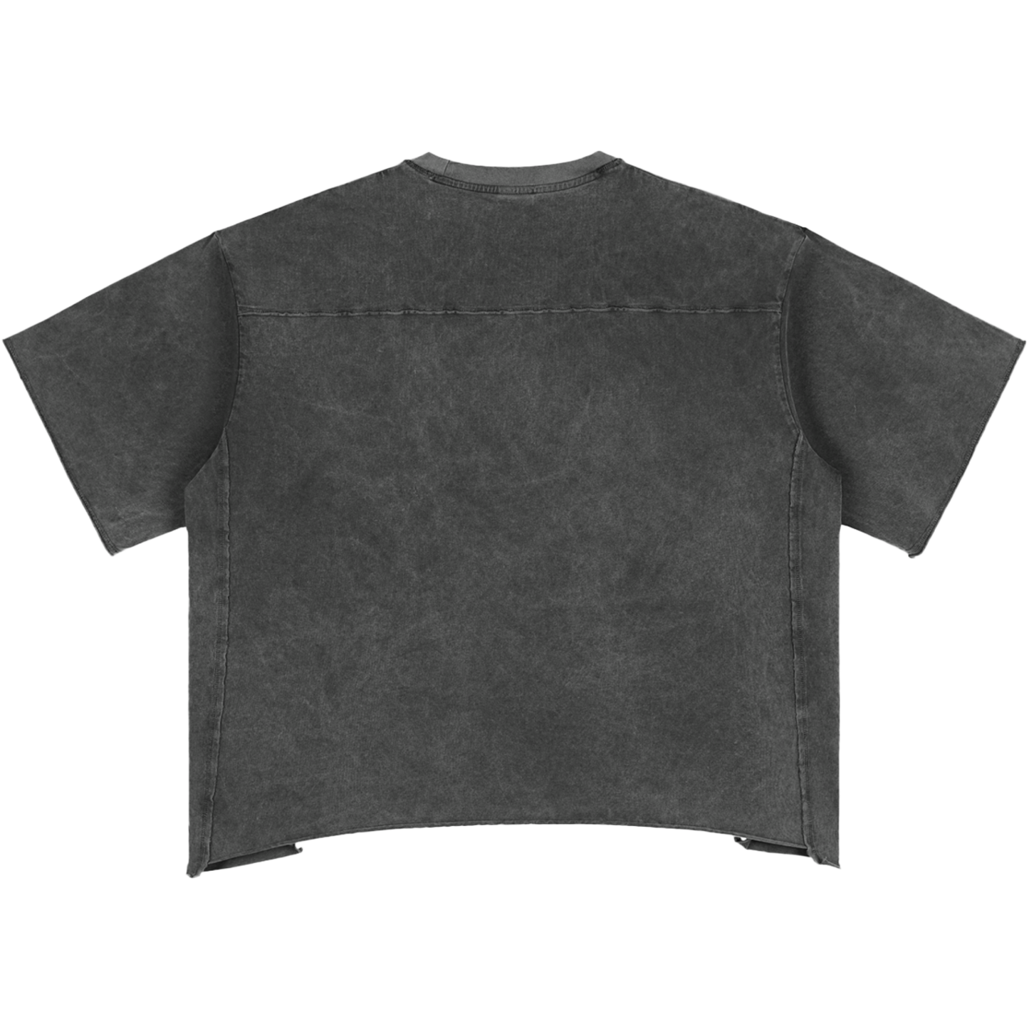 Fearing No Evil Women's Snow Washed Raw Hem Boxy T-Shirt