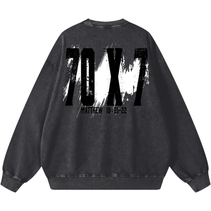 Forgive Oversized Snow Washed Sweatshirt