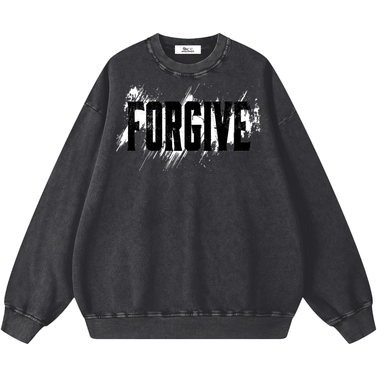 Forgive Oversized Snow Washed Sweatshirt