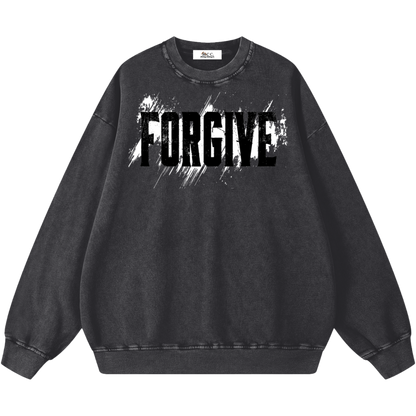 Forgive Oversized Snow Washed Sweatshirt