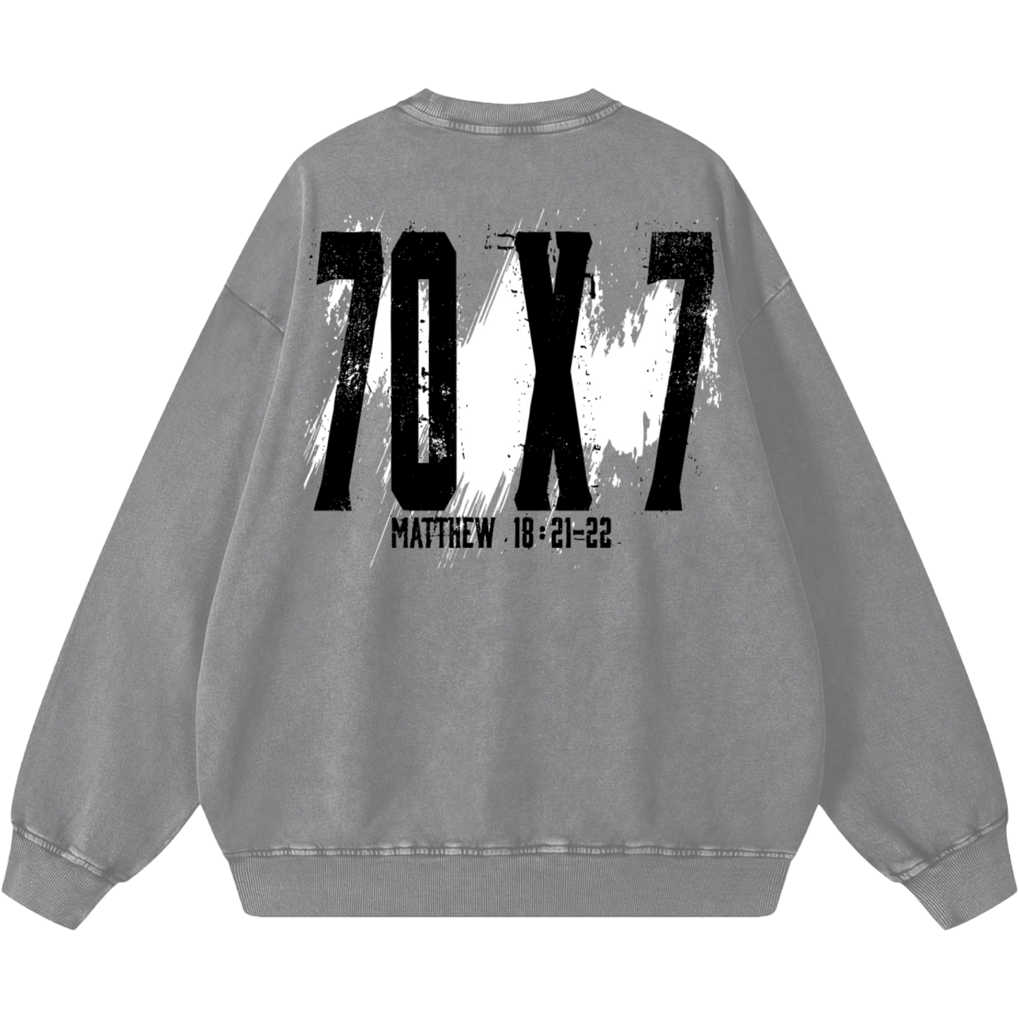 Forgive Oversized Snow Washed Sweatshirt