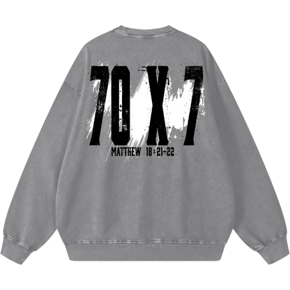 Forgive Oversized Snow Washed Sweatshirt