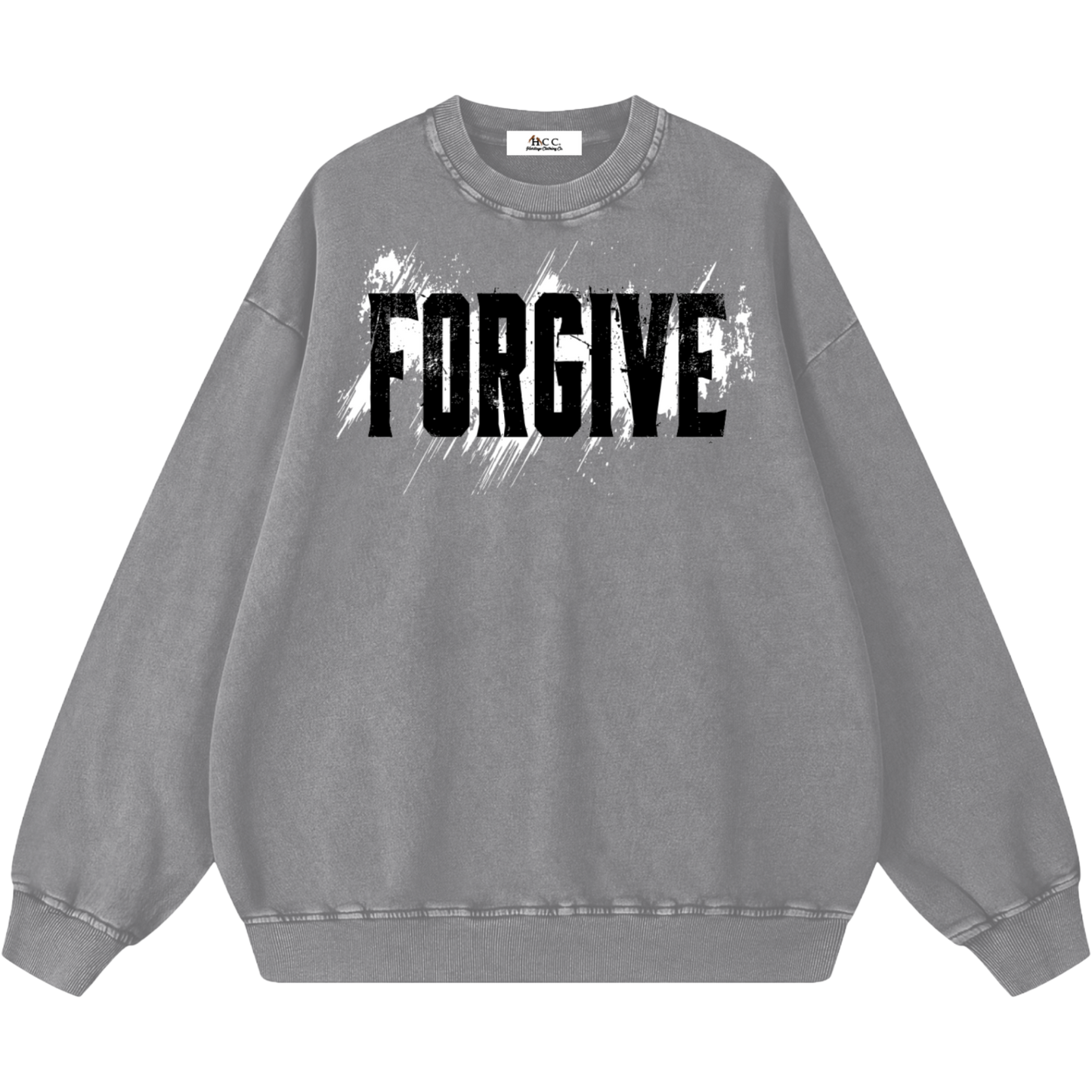 Forgive Oversized Snow Washed Sweatshirt