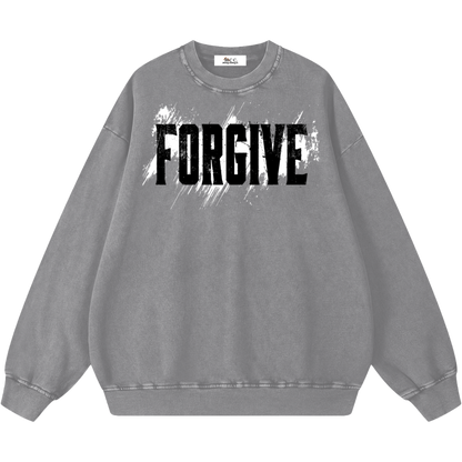 Forgive Oversized Snow Washed Sweatshirt