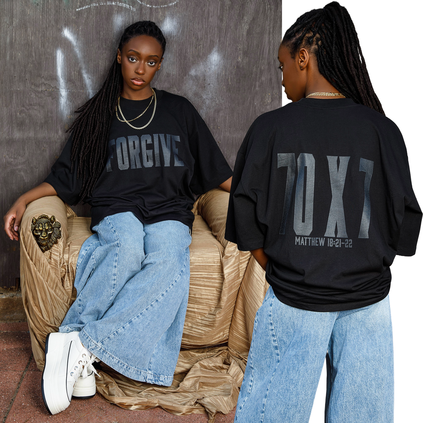 Forgive Oversized Short-Sleeve T-Shirt