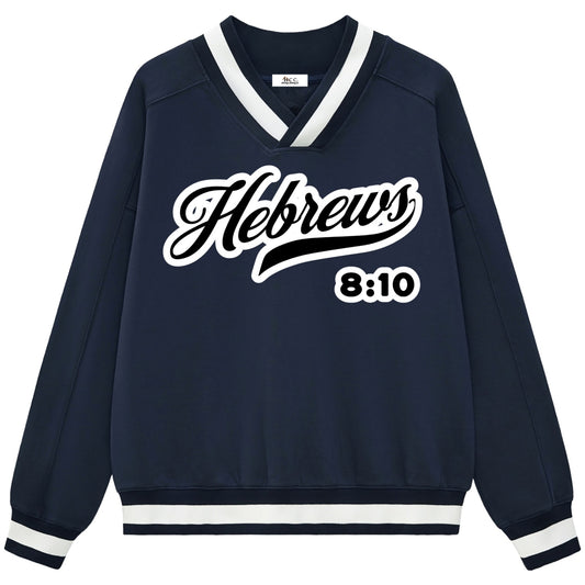 Hebrews 8:10 Women's V-Neck Sweatshirt