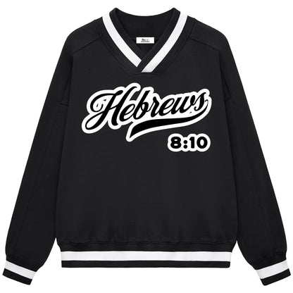 Hebrews 8:10 Women's V-Neck Sweatshirt