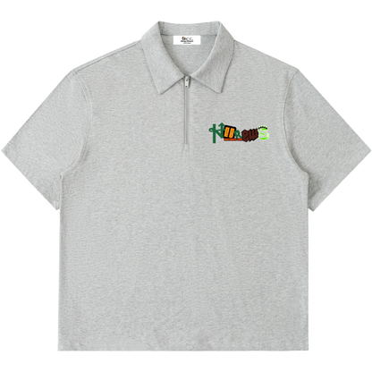 Hebrews Men's Zipped Short-Sleeve Polo Shirt