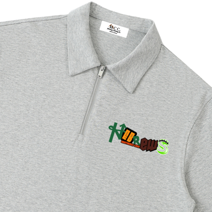 Hebrews Men's Zipped Short-Sleeve Polo Shirt
