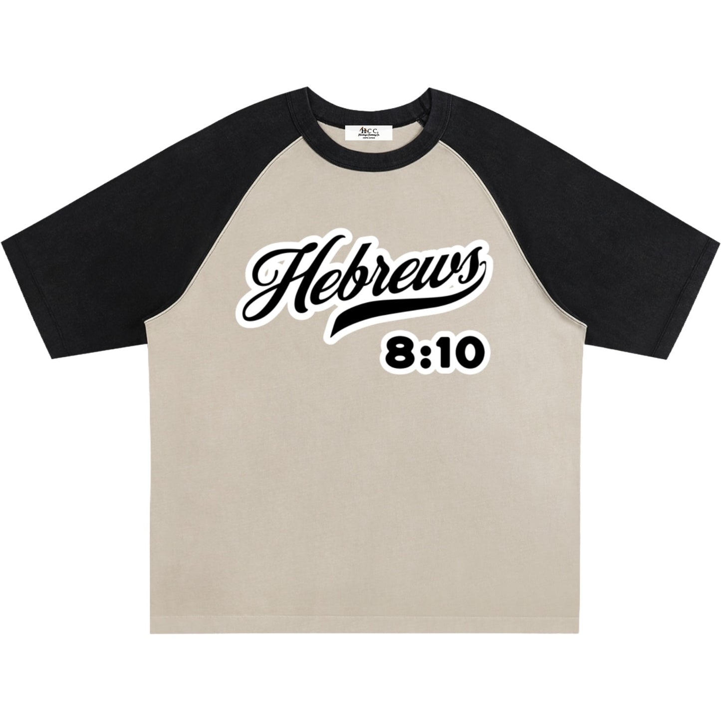 Hebrews 8:10 Raglan T-Shirt (Two-Tone)