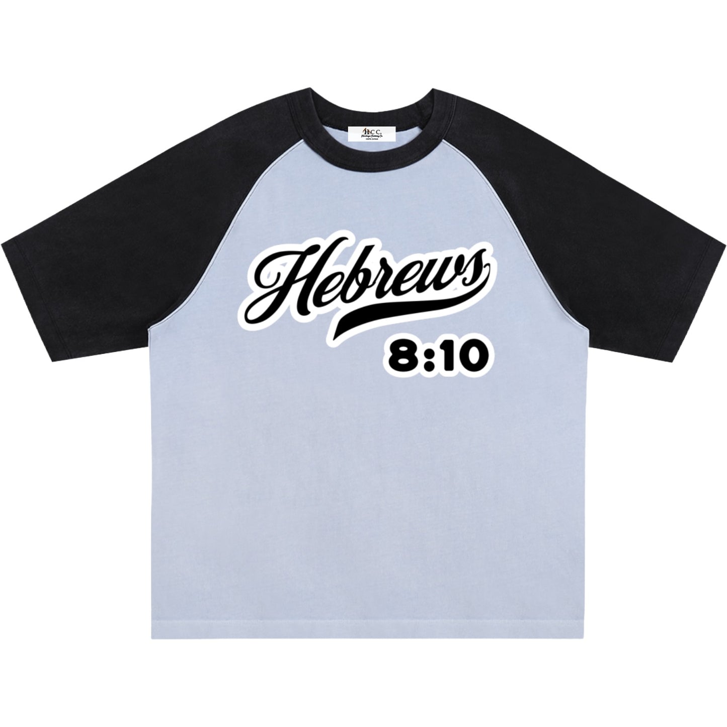 Hebrews 8:10 Raglan T-Shirt (Two-Tone)