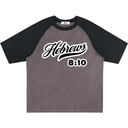 Hebrews 8:10 Raglan T-Shirt (Two-Tone)