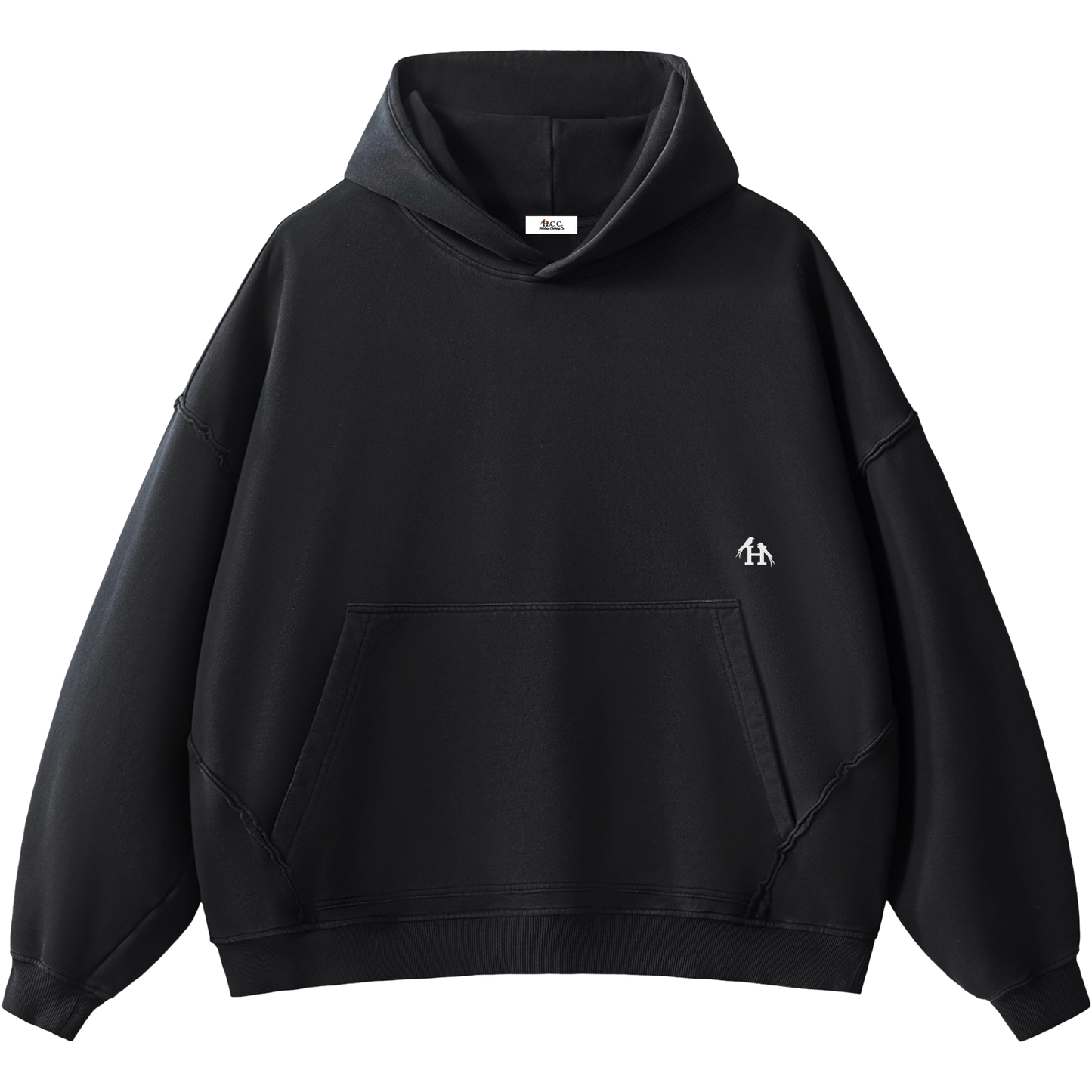 Heritage Essential Raw-Edge Black Sweatsuit Bundle