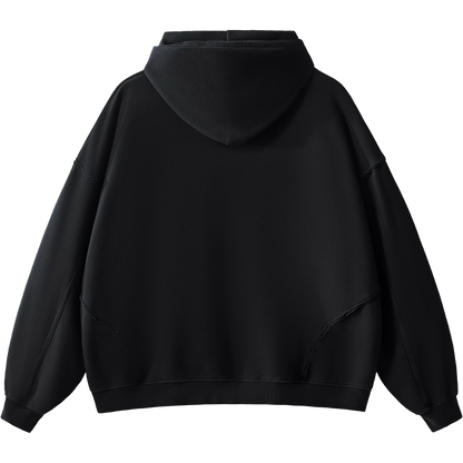 Heritage Essential Raw-Edge Oversized Hoodie