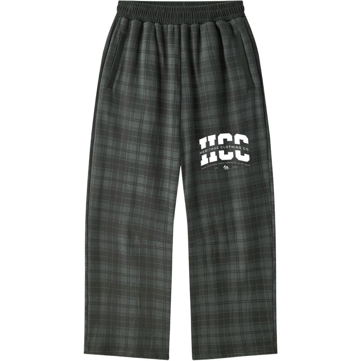 Heritage HCC Classic Plaid Straight Leg Sweatpants