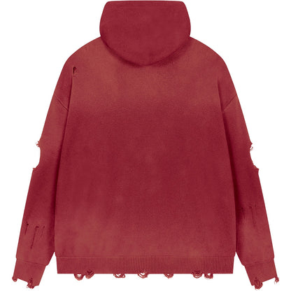 Heritage H Heavyweight Distressed Zip Sweater