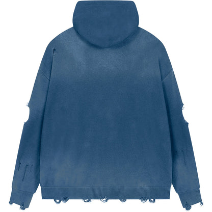 Heritage H Heavyweight Distressed Zip Sweater