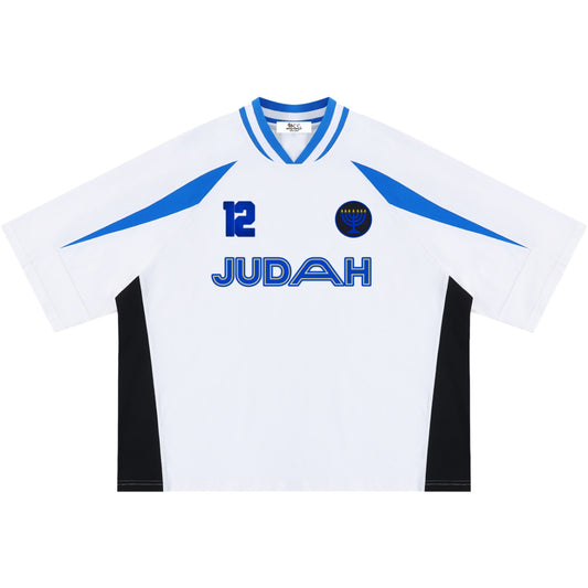 Judah Blue Cotton Color Block Jersey
