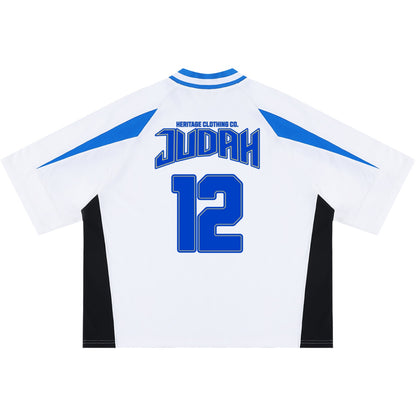 Judah Blue Cotton Color Block Jersey
