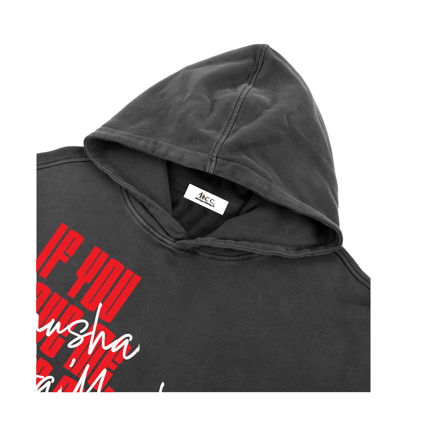 Keep My Commandments Raw Edge Hoodie