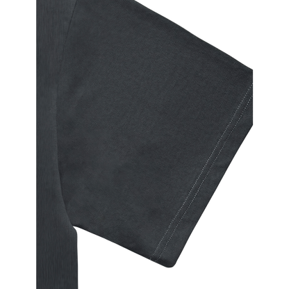 Knitted Neck Short-Sleeve T-Shirt