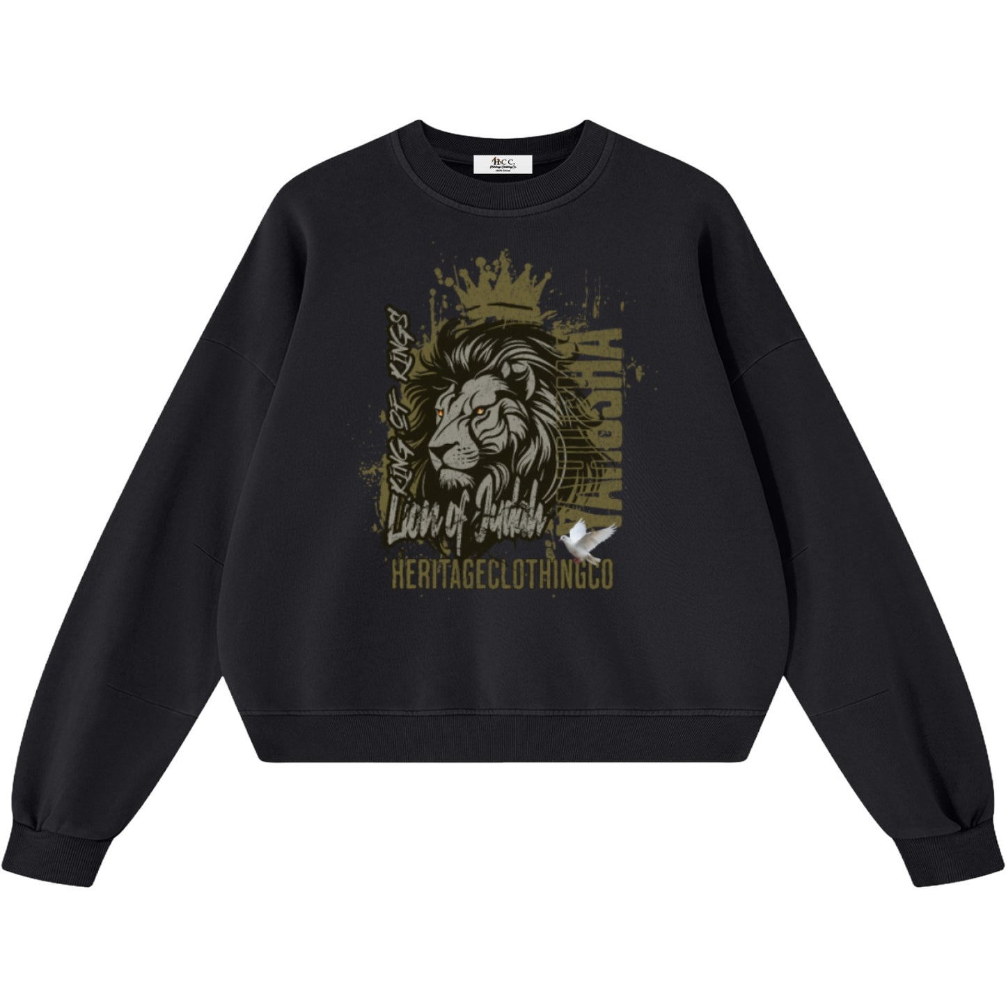 Lion Of Judah Men's Boxy Vintage Sweatshirt