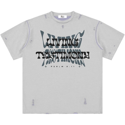 Living Testimony Frayed T-Shirt