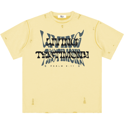 Living Testimony Frayed T-Shirt