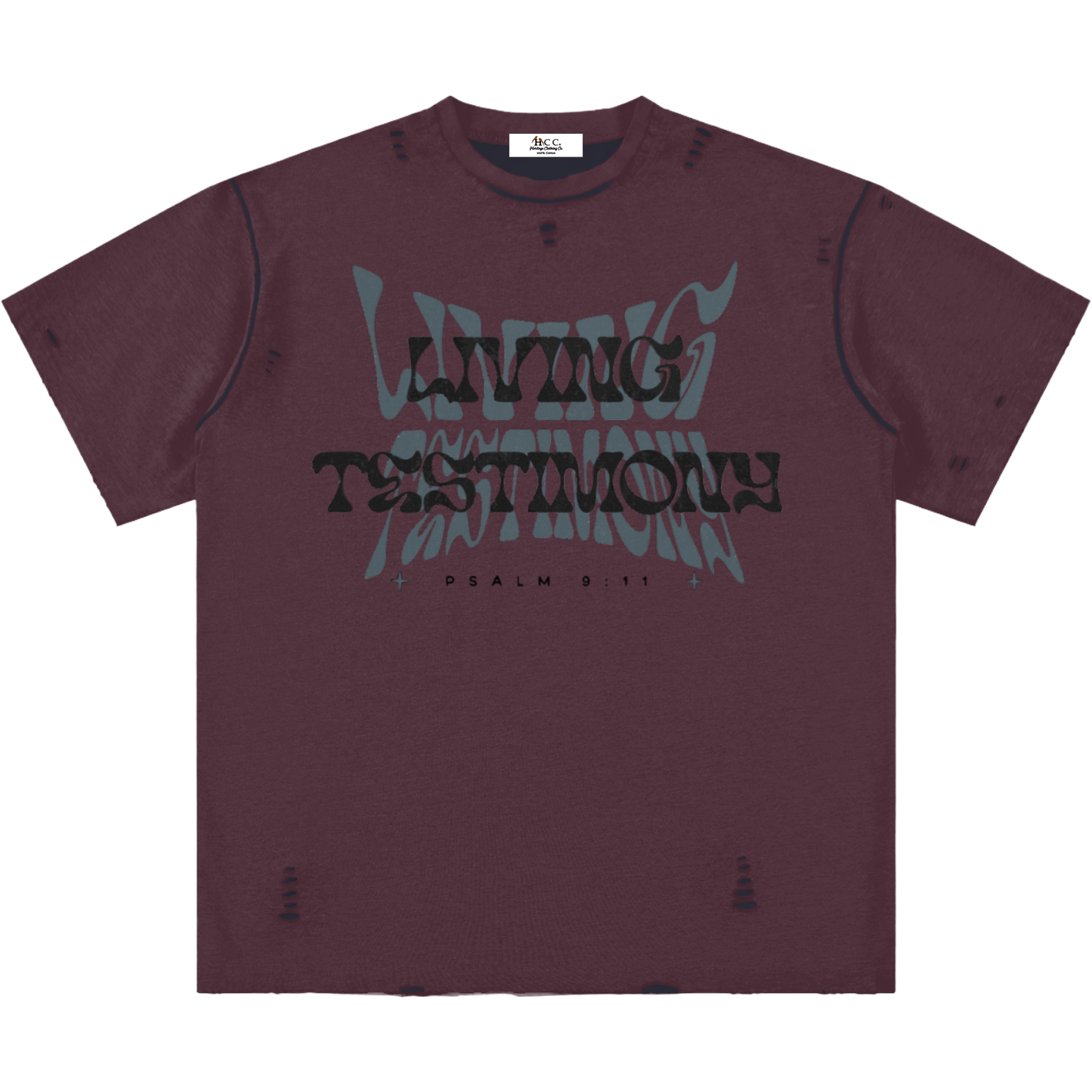 Living Testimony Frayed T-Shirt