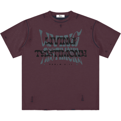 Living Testimony Frayed T-Shirt