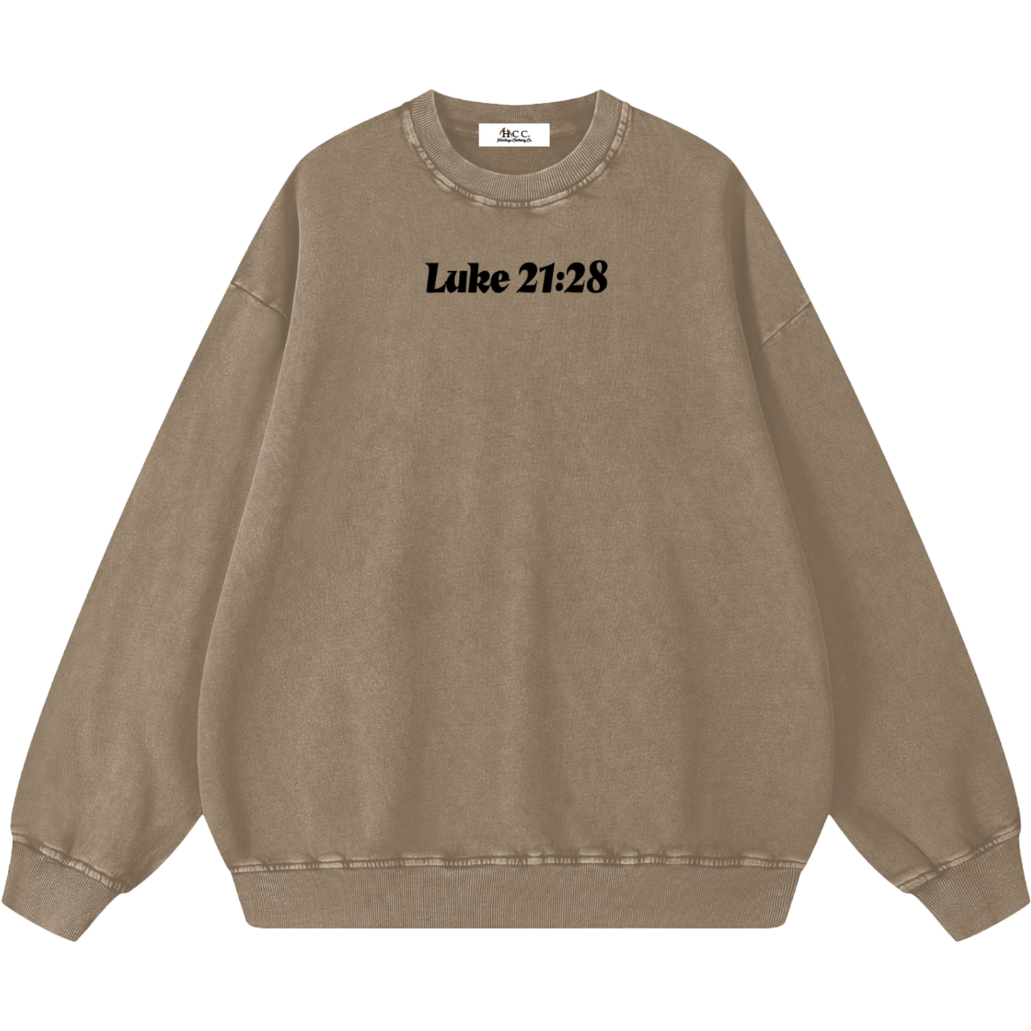 Look Up Men's Oversized Snow Washed Sweatshirt