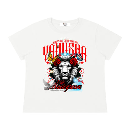 Marriage Of The Lamb Women's Solid Slim Fit T-Shirt