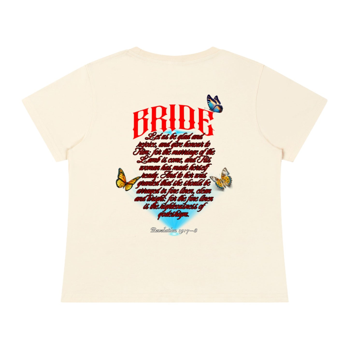 Marriage Of The Lamb Women's Solid Slim Fit T-Shirt