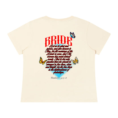 Marriage Of The Lamb Women's Solid Slim Fit T-Shirt